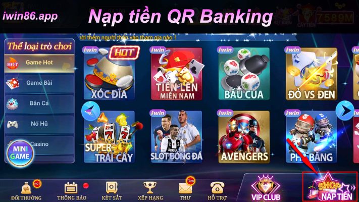 qr banking iwin86
